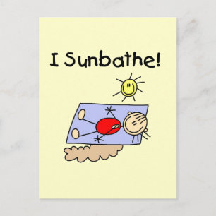 Carte Postale Stick Figure Sunbather Tshirts et cadeaux