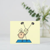 Carte Postale Stick Girl Doing Flips Tshirts et cadeaux (Debout devant)