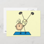Carte Postale Stick Girl Doing Flips Tshirts et cadeaux (Devant / Derrière)