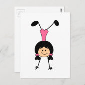 CARTE POSTALE STICK GYMNAST (Devant / Derrière)