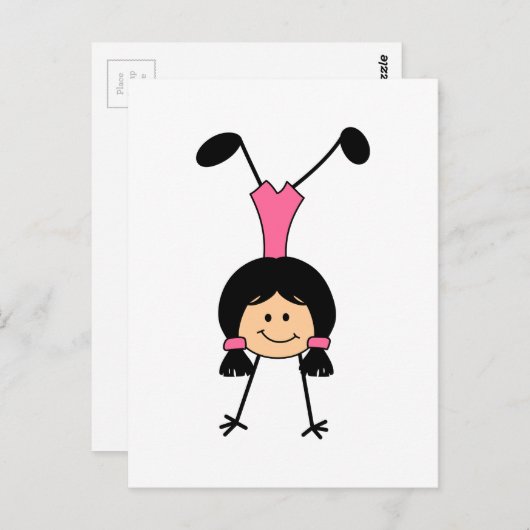 CARTE POSTALE STICK GYMNAST (Devant / Derrière)
