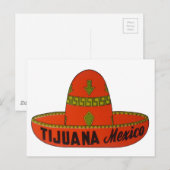 Carte Postale Sticker de voyage Tijuana (Devant / Derrière)