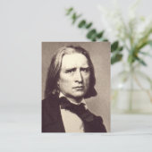 Carte Postale Sticker rond classique Franz Liszt (Debout devant)