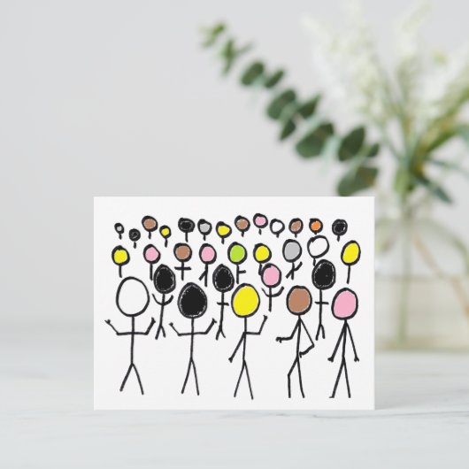 Carte Postale Stickers égalité (Debout devant)