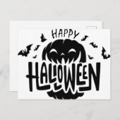 Carte Postale Stickers heureux Halloween (Devant / Derrière)