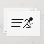 Carte Postale Stickman (Devant / Derrière)