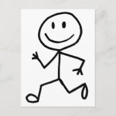 Carte Postale Stickman Runner (Devant)