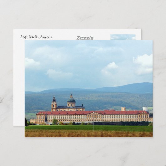 Carte Postale Stift Melk, Autriche (Devant / Derrière)