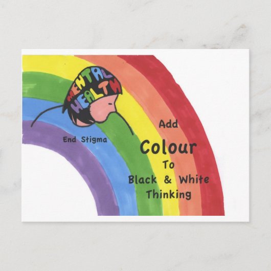 Carte Postale Stigmatisation de la santé mentale (Devant)