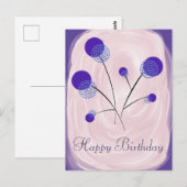 Carte Postale Stilisierte Blumen (Devant / Derrière)