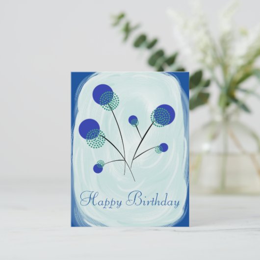 Carte Postale Stilisierte Blumen (Debout devant)