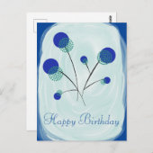 Carte Postale Stilisierte Blumen (Devant / Derrière)