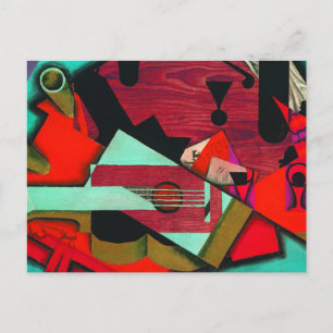 Carte Postale Still Life avec une guitare de Juan Gris