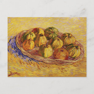 Carte Postale Still Life, Panier de pommes de Vincent van Gogh