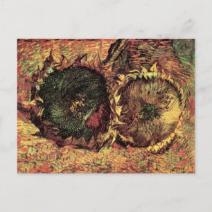 Carte Postale Still Life Two Cut Sunflowers par Vincent van Gogh