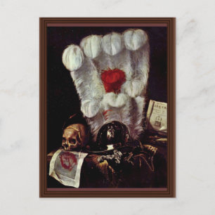 Carte Postale Still Life (Vanitas), De Juriaen Van Streeck (Bes