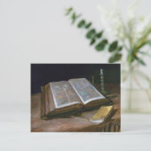 Carte Postale Still Life with Bible de Vincent Van Gogh (1885) (Debout devant)