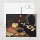 Carte Postale Still Life with Chess-board, 1630 (Devant / Derrière)