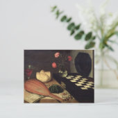Carte Postale Still Life with Chess-board, 1630 (Debout devant)