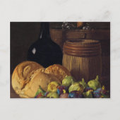 Carte Postale Still Life with Figs and Bread de Luis Melendez (Devant)