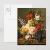Carte Postale Still Life with Flowers and Fruit, 1827 (Devant / Derrière)