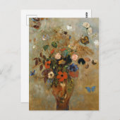 Carte Postale Still Life with Flowers par Odilon Redon (Devant / Derrière)