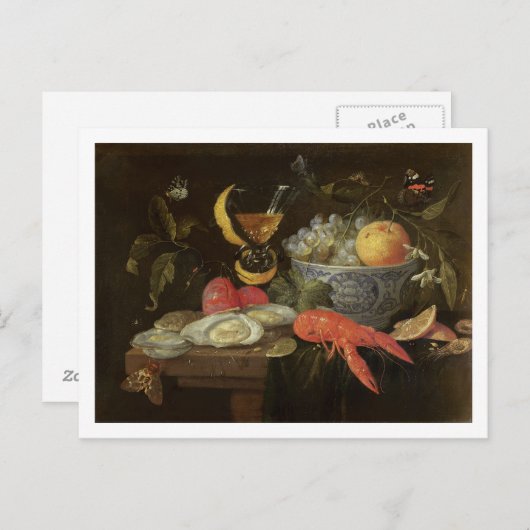 Carte Postale Still Life with Fruit and Shell Fish, 1653 (Devant / Derrière)