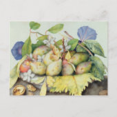 Carte Postale Still life with Plums, Walnuts et Jasmine (w/c on (Devant)
