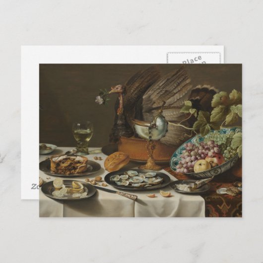 Carte postale "Still Life With Turkey Pie" (Devant / Derrière)