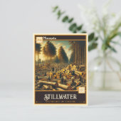 Carte Postale Stillwater, Minnesota | VINTAGE (Debout devant)