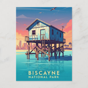Carte Postale Stiltsville dans le parc national de Biscayne