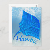 Carte Postale Stingray hawaïen (Devant / Derrière)