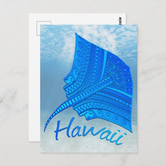 Carte Postale Stingray hawaïen (Devant / Derrière)