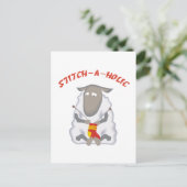 Carte Postale Stitch-a-holic Knitter (Debout devant)
