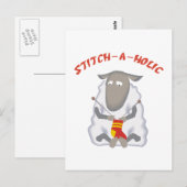 Carte Postale Stitch-a-holic Knitter (Devant / Derrière)