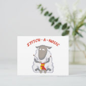 Carte Postale Stitch-a-holic Knitter (Debout devant)