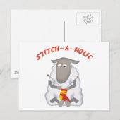 Carte Postale Stitch-a-holic Knitter (Devant / Derrière)