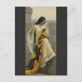 Carte Postale Stitching the Standard par Edmund Leighton, c. 191 (Devant)