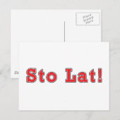 Carte Postale Sto Lat ! (Devant / Derrière)