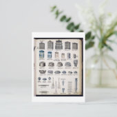 Carte Postale Stockage et ustensiles de cuisine d'un catalogu (Debout devant)