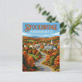 Carte Postale Stockbridge États-Unis (Debout devant)