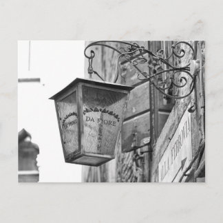 Carte Postale Stockez la lampe, Venise, Italie