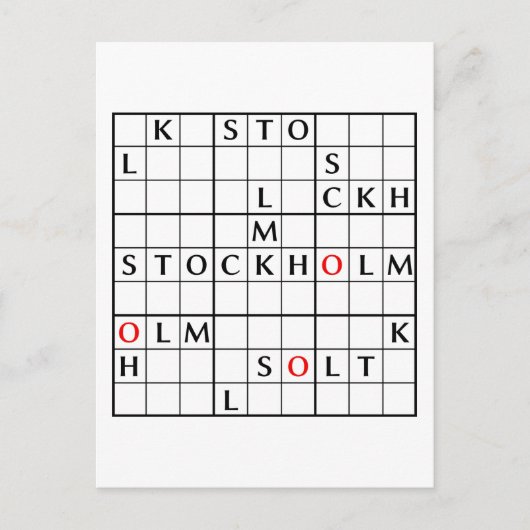 CARTE POSTALE STOCKHOLM (Devant)