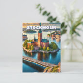 Carte Postale Stockholm, perle scandinave (Debout devant)