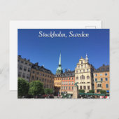 Carte postale Stockholm, Suède (Devant / Derrière)