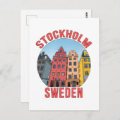 Carte Postale Stockholm Suède (Devant / Derrière)