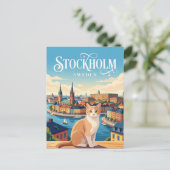 Carte Postale Stockholm Suède (Debout devant)