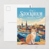 Carte Postale Stockholm Suède (Devant / Derrière)
