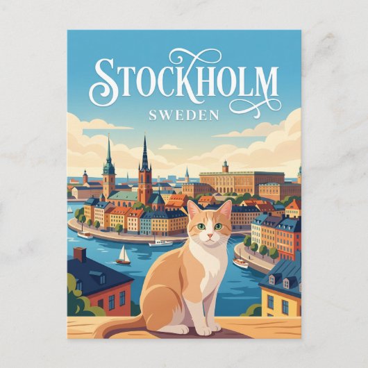 Carte Postale Stockholm Suède (Devant)