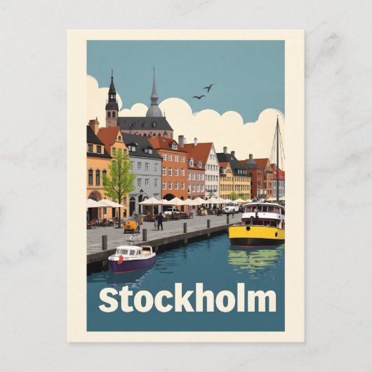 Carte Postale Stockholm Suède (Devant)
